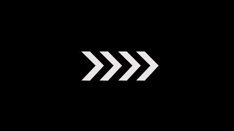 Four white chevron arrows indicating direction Stock Illustration