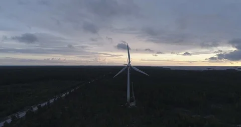 Four Windmills on Row Video stock 86399727