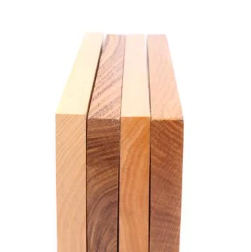 Four wooden plank close-up Stock Photos