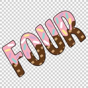 Four Word With Texture tilting pattern black white plain Stock Illustration