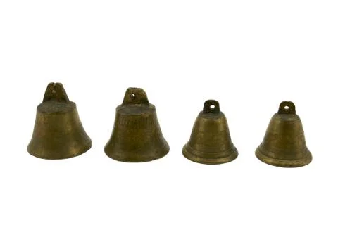Fourf brass bells Stock Photos