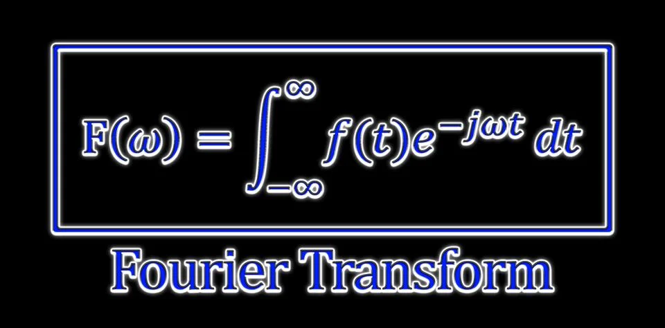 Fourier transform formula definition (FT) Stock Illustration
