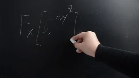 	Fourier's transformation from Gauss's function. Stock Footage 72649831