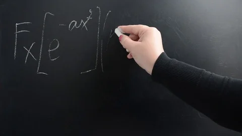 Fourier's transformation from Gauss's function. Stock Footage 72649840