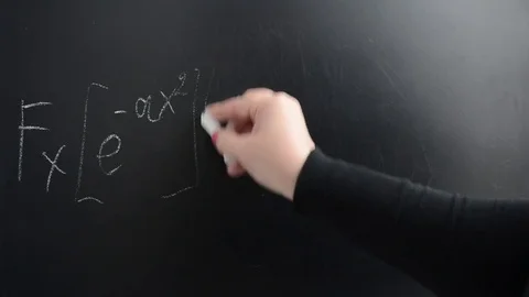Fourier's transformation from Gauss's function. Stock Footage 72649868