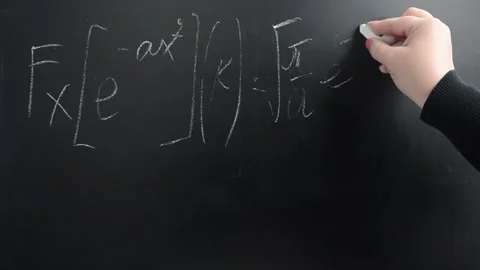 Fouriers transformation from Gausss function. This Stock Footage 239392443