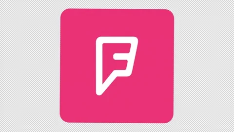 FourSquare Icon Stock Footage 205063933