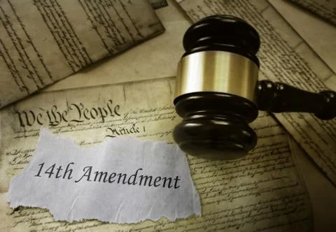 Fourteenth Amendment concept Stock Photos