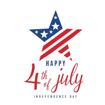Fourth 4th of July vector background illustration. American Independence Day Stock Illustration