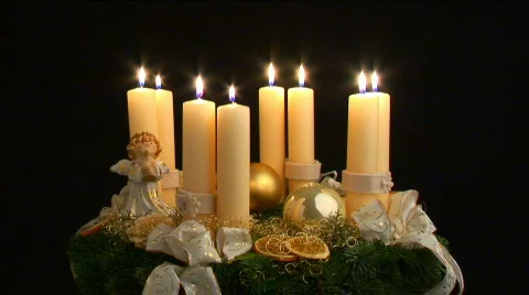 Fourth advent part II Stock Footage