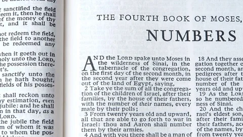 The Fourth Book Of Moses, Numbers Video stock 69872019