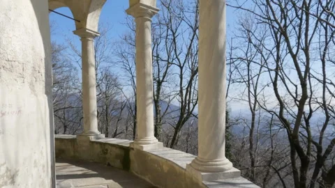 Fourth Chapel, Sacro Monte di Varese. Stock Footage 322070170
