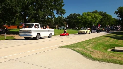 Fourth of July 2017 Double Oak Texas Parade. Stockbeeldmateriaal 77285152