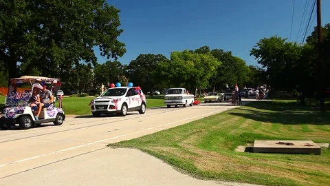 Fourth of July 2017 Double Oak Texas Parade. Stockbeeldmateriaal 77285181
