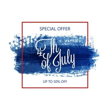 Fourth of july abstract background Stock Illustration
