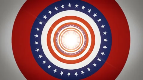 Fourth Of July American Background Loop Stock Footage 135596536