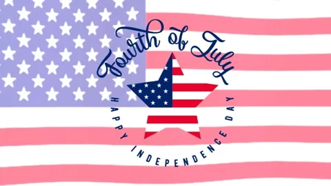 Fourth july animation Stock Footage 275452435