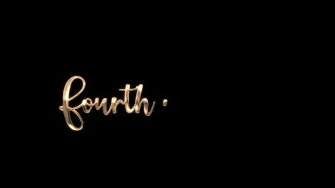 Fourth of july animation gold text proclaims a vibrant fourth of july celebratio Stock Footage 311907889