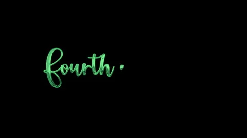 Fourth of july animation green text proclaims a festive fourth of july celebrati Stock Footage 311907923