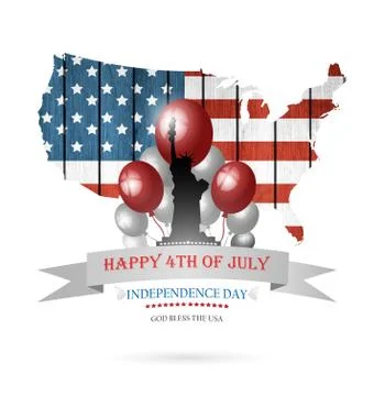 Fourth Of July Background Stock Illustration