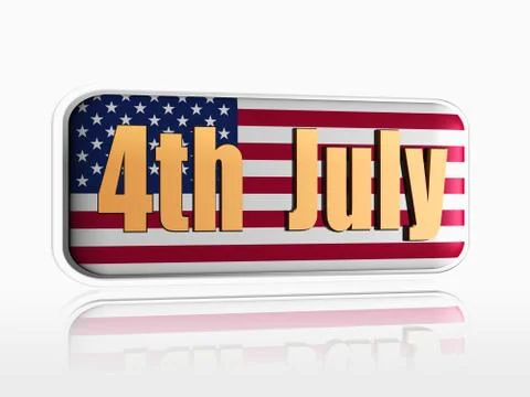 Fourth of july banner Stock Illustration