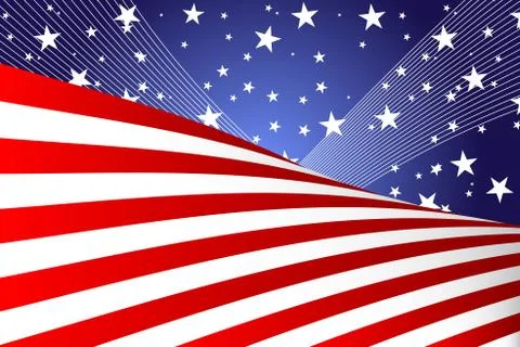 Fourth of july banner Stock Illustration
