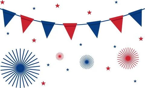Fourth of July Celeberation Illustrazione stock