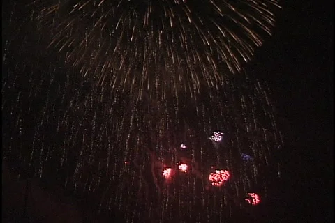 Fourth of July Fireworks 2 Stock-Footage 297591