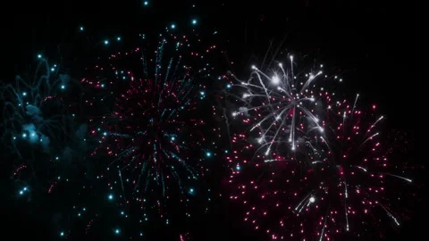 Fourth of July Fireworks show Stock Footage 235467401