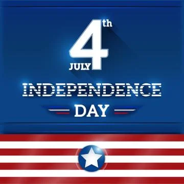 The fourth of July Stock Illustration