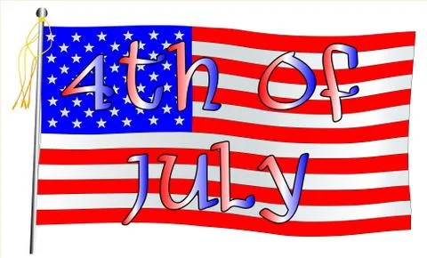 Fourth of July Stock Illustration