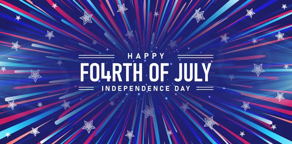 Fourth of July Stock Illustration