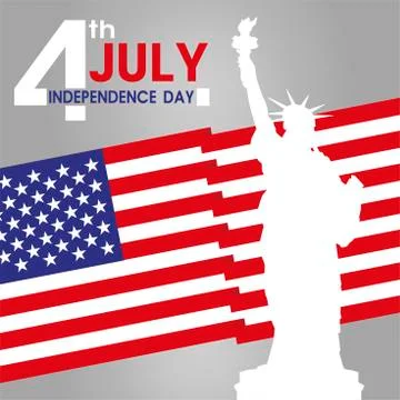 Fourth of july independence day Stock Illustration