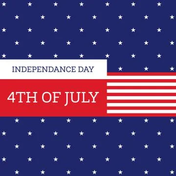 Fourth of July independence day United States of America background Stock Illustration