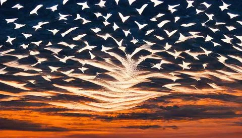 FOURTH OF JULY MURMUR v02 Stock Illustration