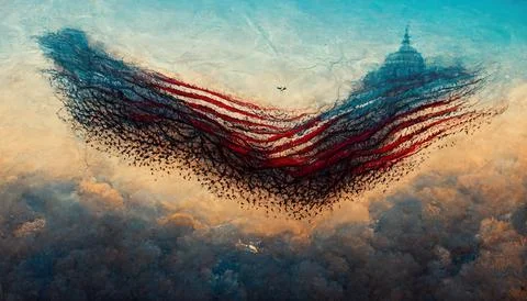 FOURTH OF JULY MURMUR v04 Stock Illustration