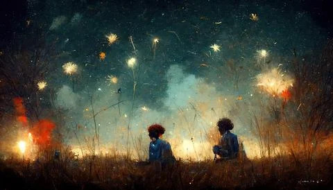 FOURTH OF JULY v02 Stock Illustration