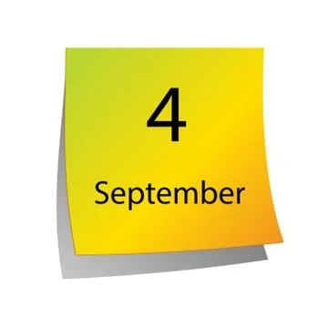 The fourth of September Stock Illustration