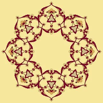 Fourty one series designed from the ottoman pattern Stock Illustration