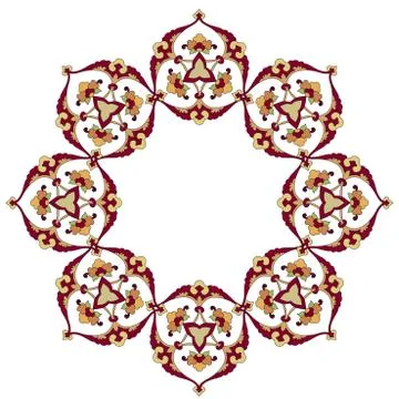 Fourty series designed from the ottoman pattern Stock Illustration