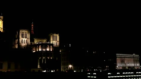 Fourviére Cathedra Video stock 138252339