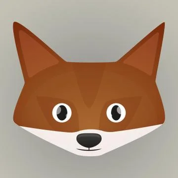 Fox avatar Stock Illustration
