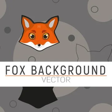 Fox background Stock Illustration