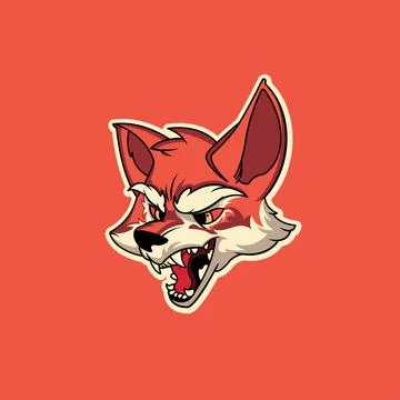 Fox cartoon vector design Stock Illustration