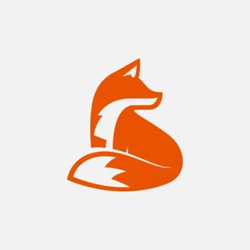 Fox character, fox mascot design, fox logo Stock Illustration