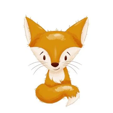 Fox cute cartoon Stock-Illustration