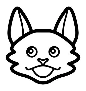 Fox Face Emoji Illustrazione stock
