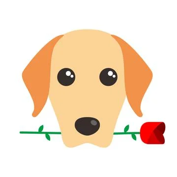 Fox face flat icon design, vector illustration Stock Illustration