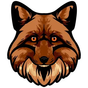 Fox Face Illustration. Wild. Forest. Vector Stock Illustration