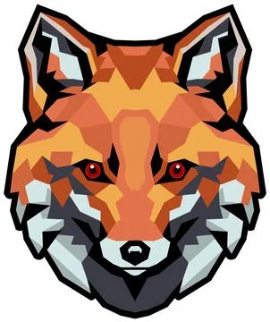 Fox Face Illustration. Wild. Forest. Vector Stock Illustration